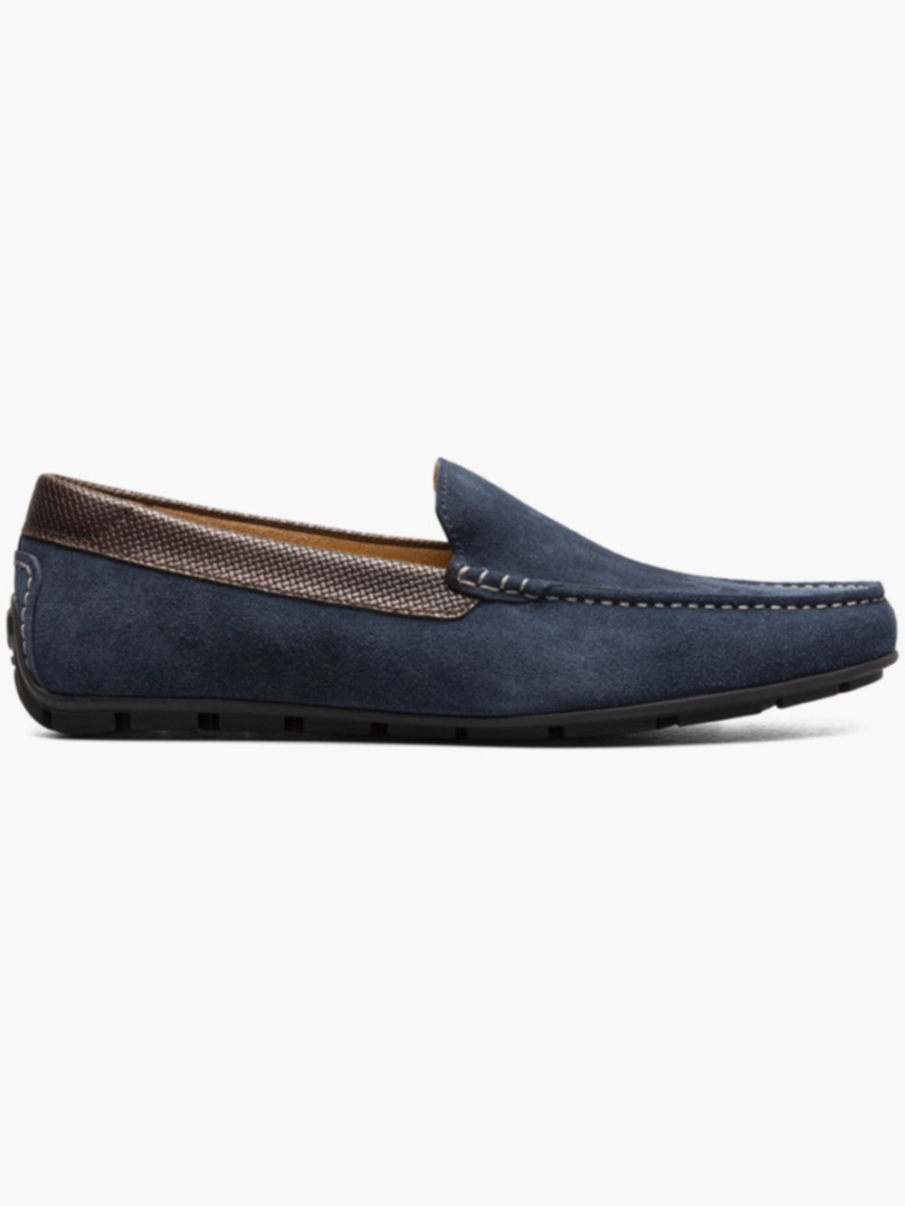 Men's Florsheim Motor Venetian Loafer in Navy/Brown. 13412-414